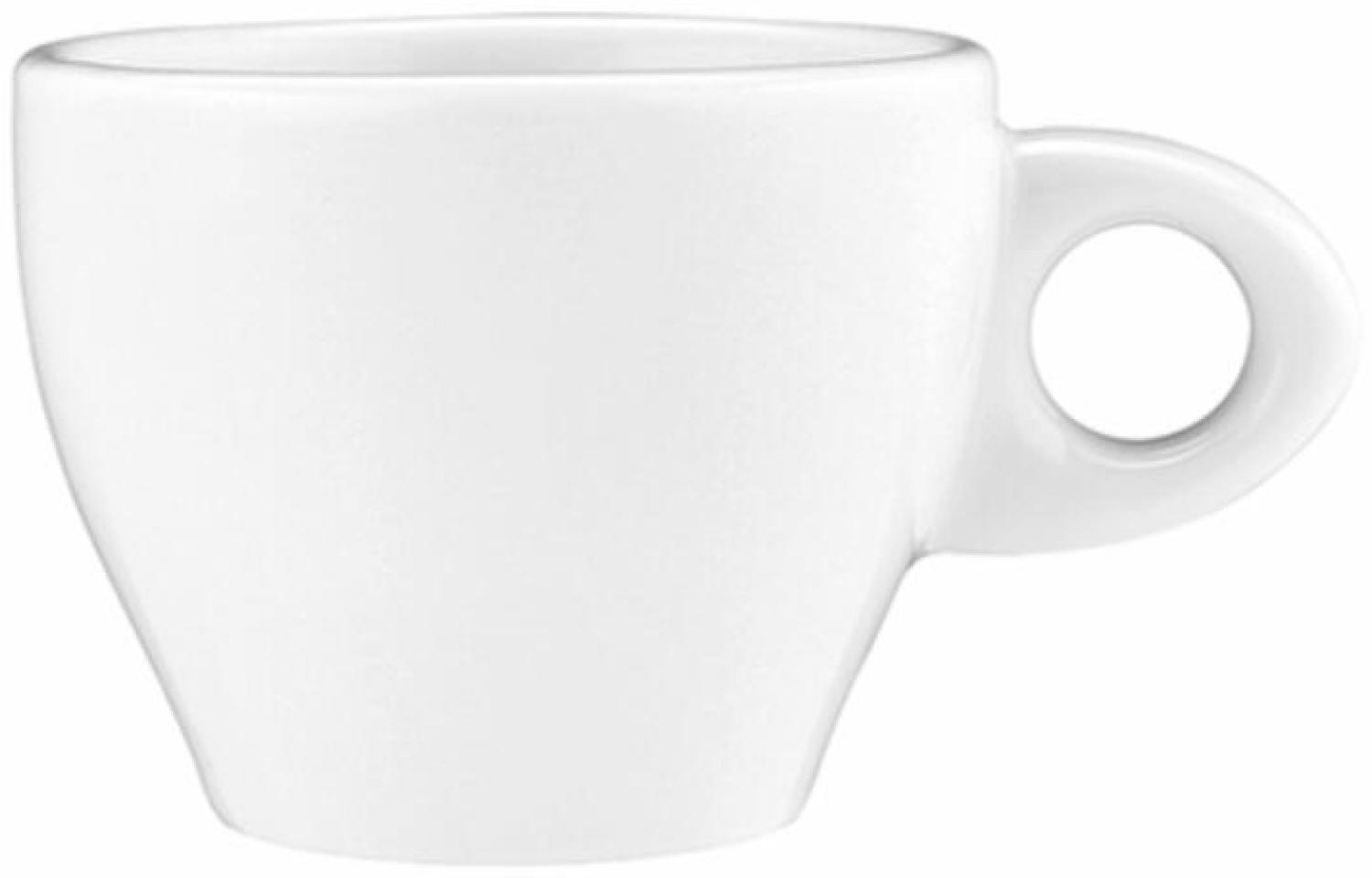 Seltmann Weiden Coffe-e-Motion Moccatasse, Mokkatasse, Espressotasse, Porzellan, Weiß, Spülmaschinenfest, 90 ml, 1718477 Bild 1