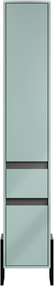 Trendteam 'Matix' Hochschrank, Dusk Blue Melamin/Anthrazit, B/H/T: 36 / 190 / 35 cm Bild 1