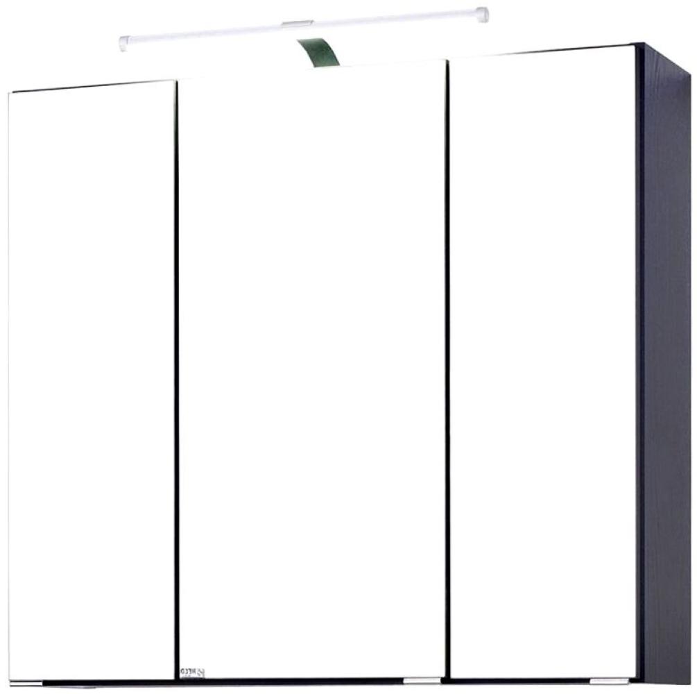 Spiegelschrank 70cm graphitgrau PADUA-03 LED-Aufbauleuchte, B x H x T: 70 x 66 x 20cm Bild 1