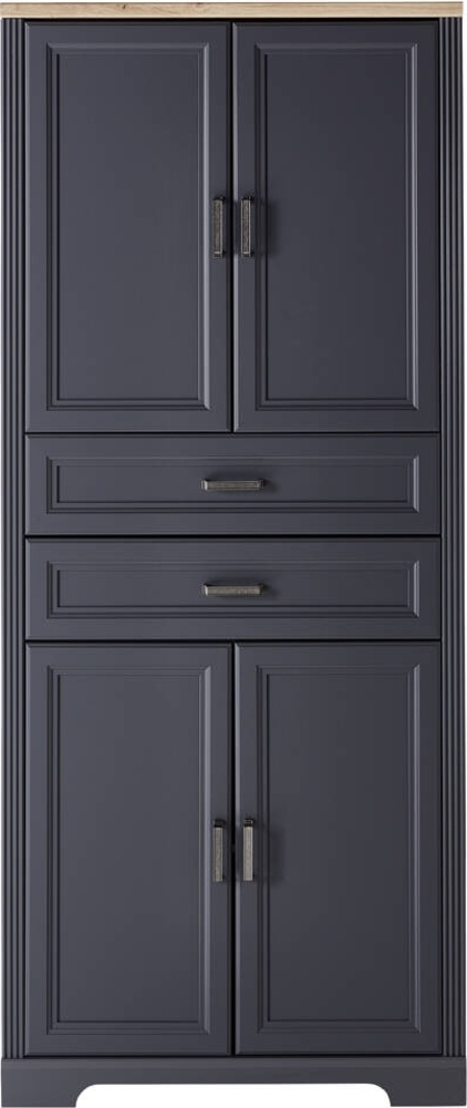 Büro Aktenschrank JÜLICH-36 in Graphit mit Artisan Eiche Nb, B/H/T: ca. 86/204/38 cm Bild 1