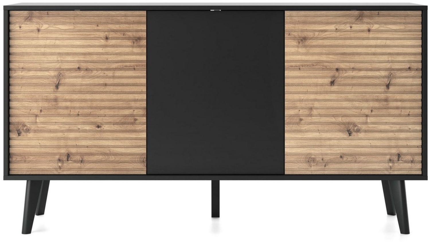 MOEBLO Kommode Canelado C154 (Moderne Sideboard Highboard, Wohnzimmer Schlafzimmer Komodenschrank), (HxBxT):83x154x39 cm Bild 1