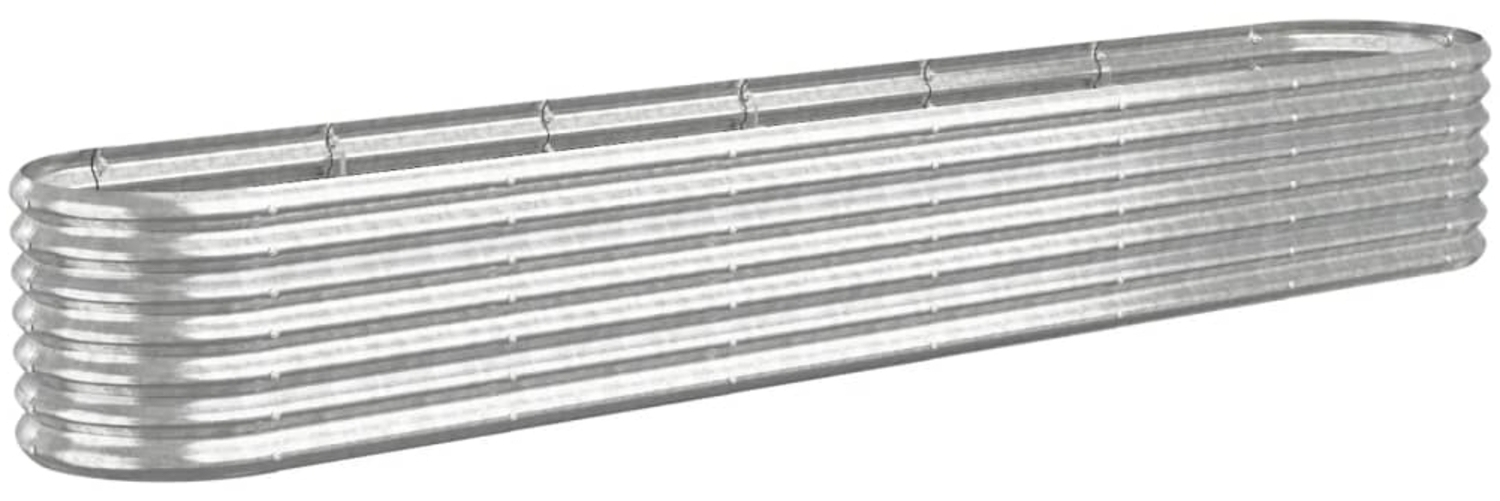 vidaXL Hochbeet Verzinkter Stahl 260x40x36 cm Silbern 318882 Bild 1