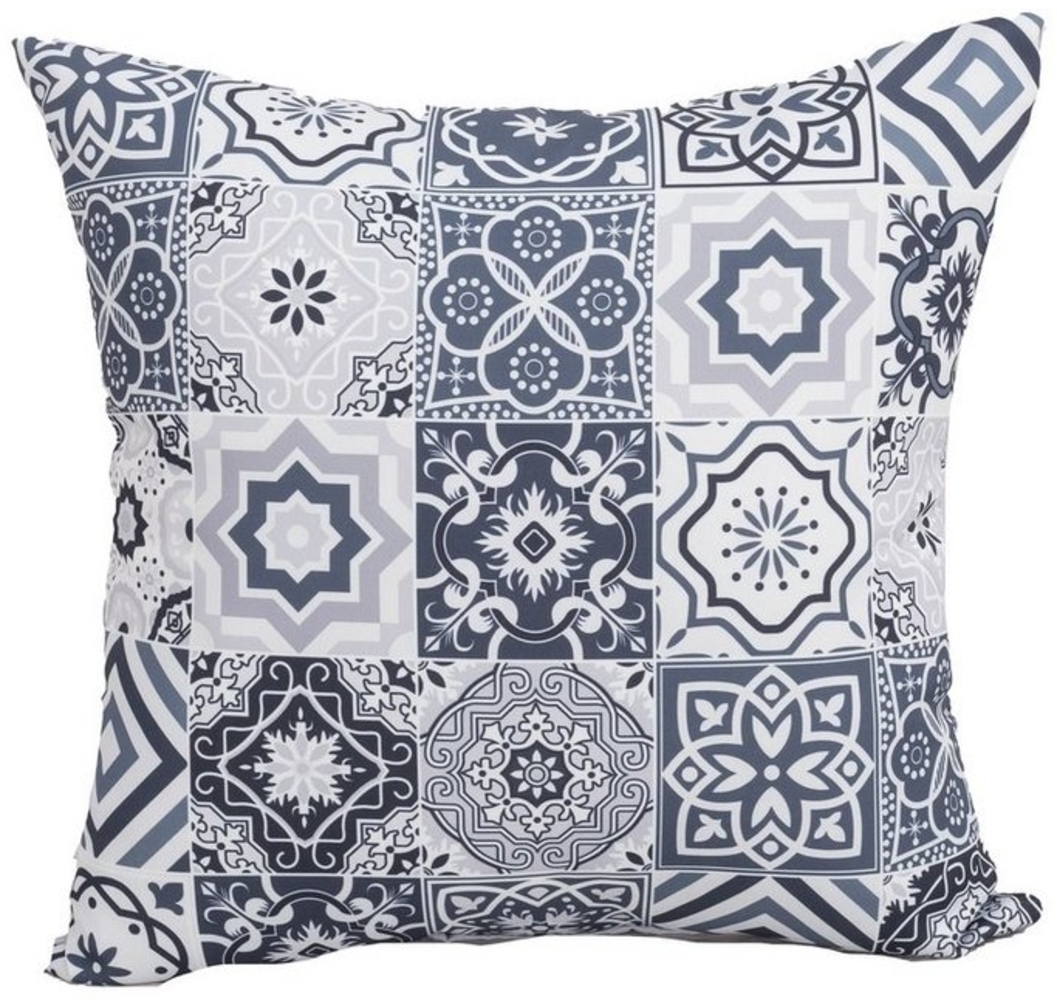 MANDALIKA Garden Kissenbezug Kissenhülle Mediteran grau Bild 1