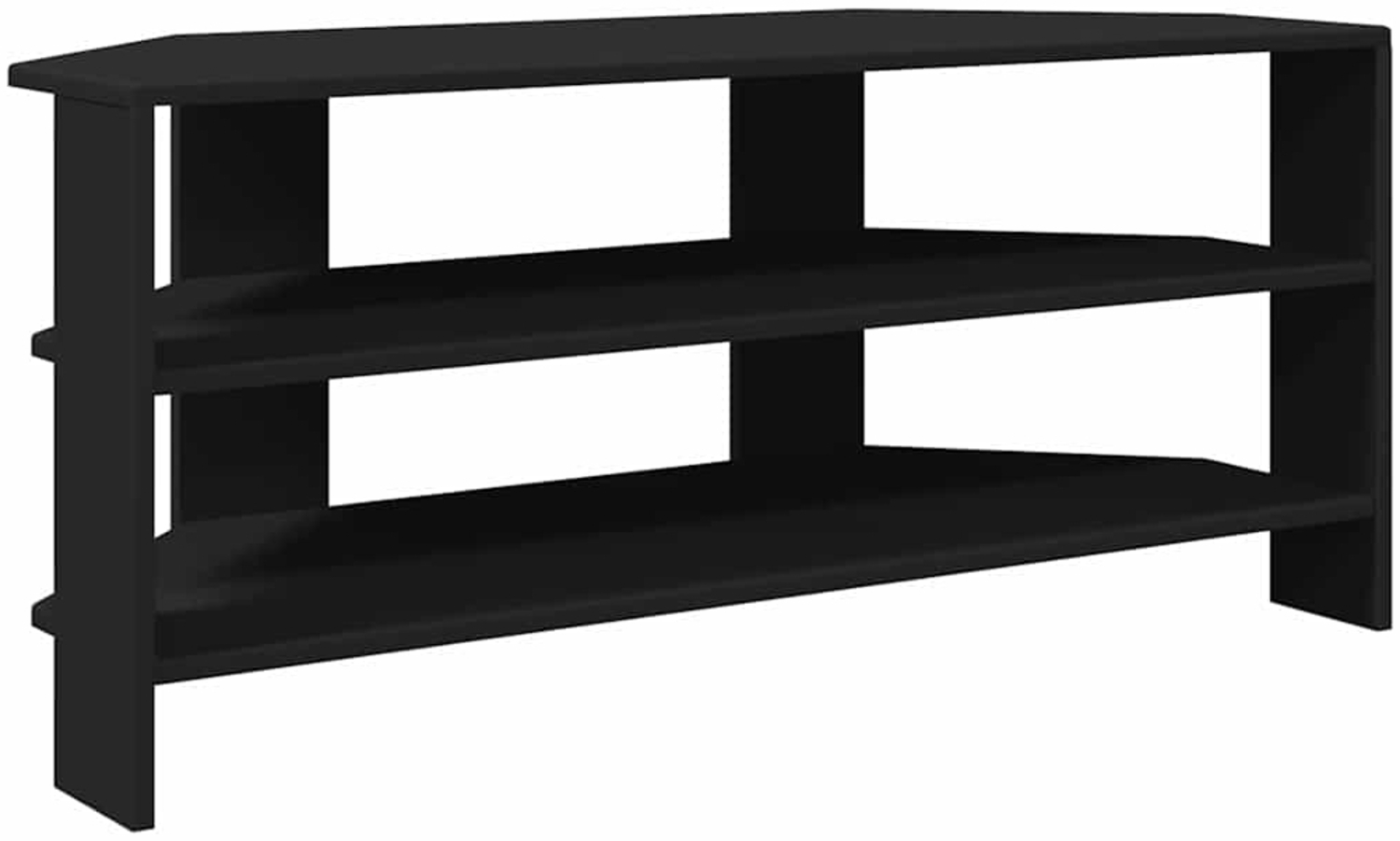 vidaXL EckTVSchrank Schwarz 102 x 40,5 x 45 cm Holzwerkstoff 889766 Bild 1