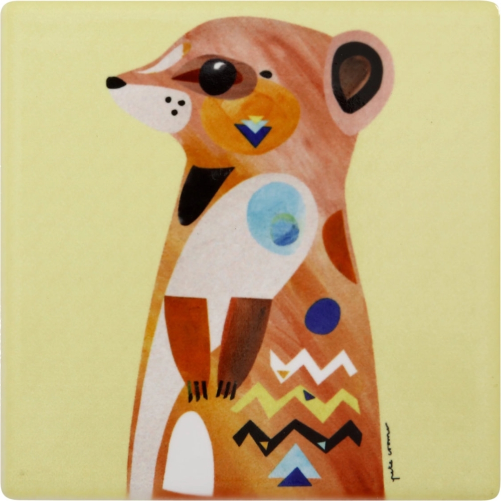 Maxwell & Williams Untersetzer Meerkat PETE CROMER Keramik - Kork, DU0227 Bild 1