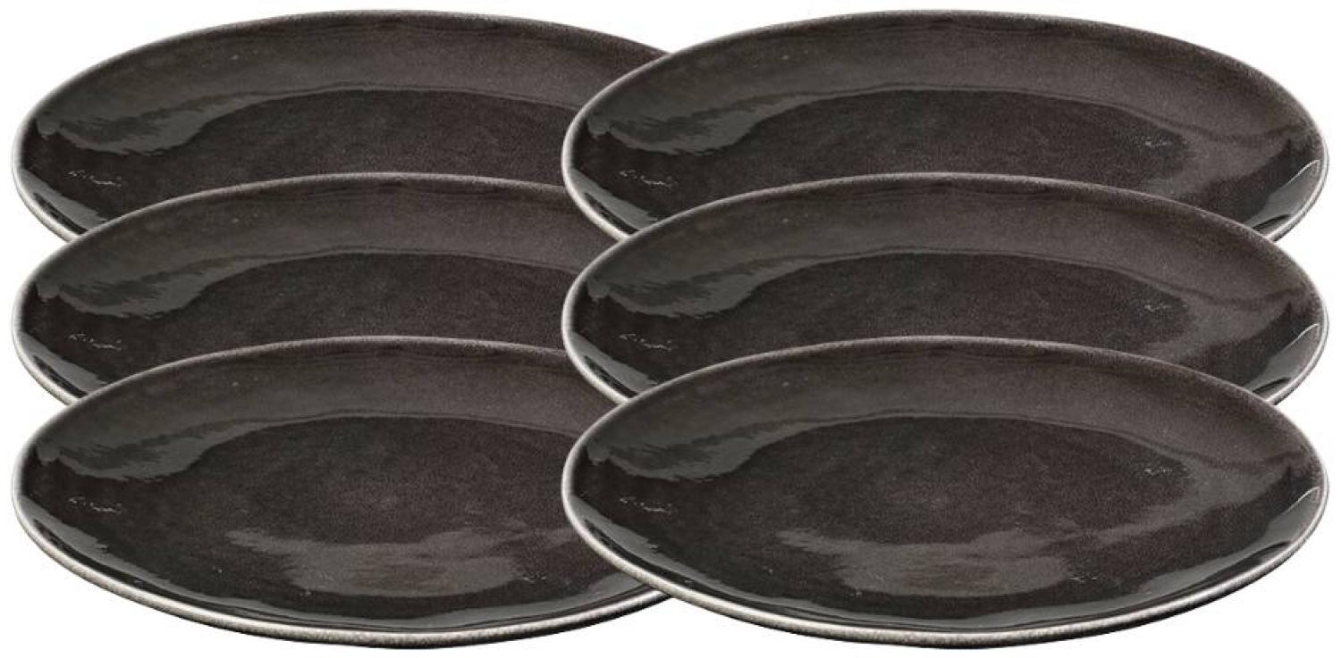 Broste Copenhagen NORDIC COAL Speiseteller 26 cm Set6 Bild 1