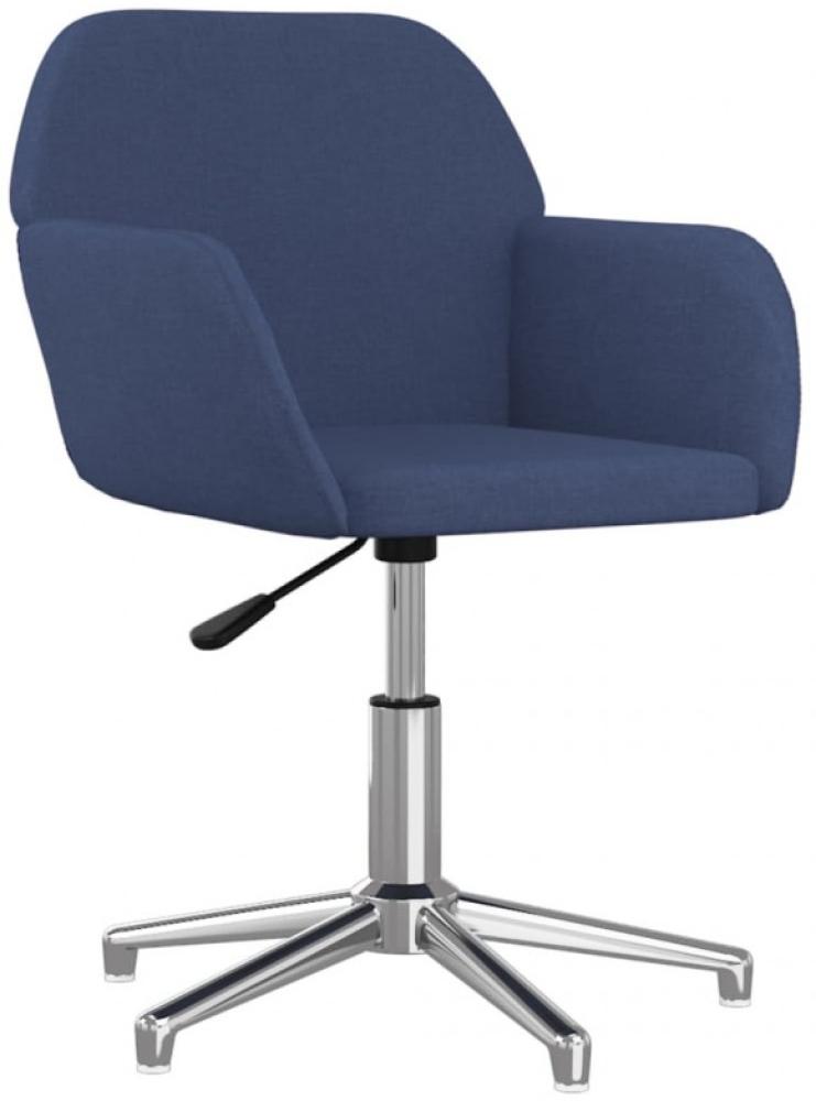 Bürostuhl Drehbar Blau Stoff [344724] Bild 1