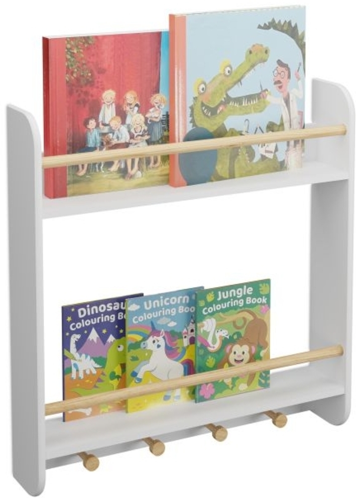 Kinderregal 2 Ablagen und 4 Haken 10050155 Bild 1