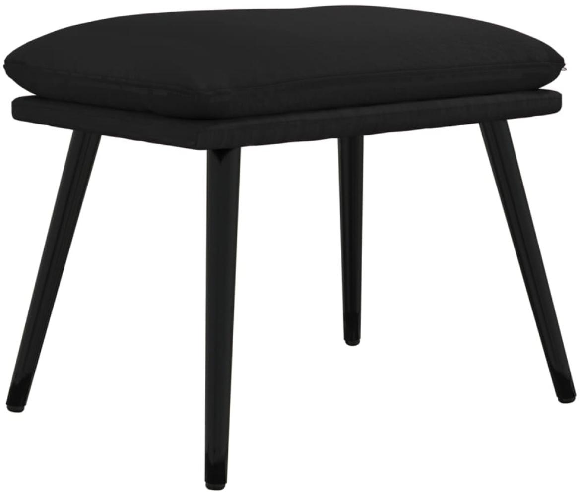 vidaXL Fußhocker Schwarz 45 x 29,5 x 39 cm Kunstleder Glänzend [341537] Bild 1