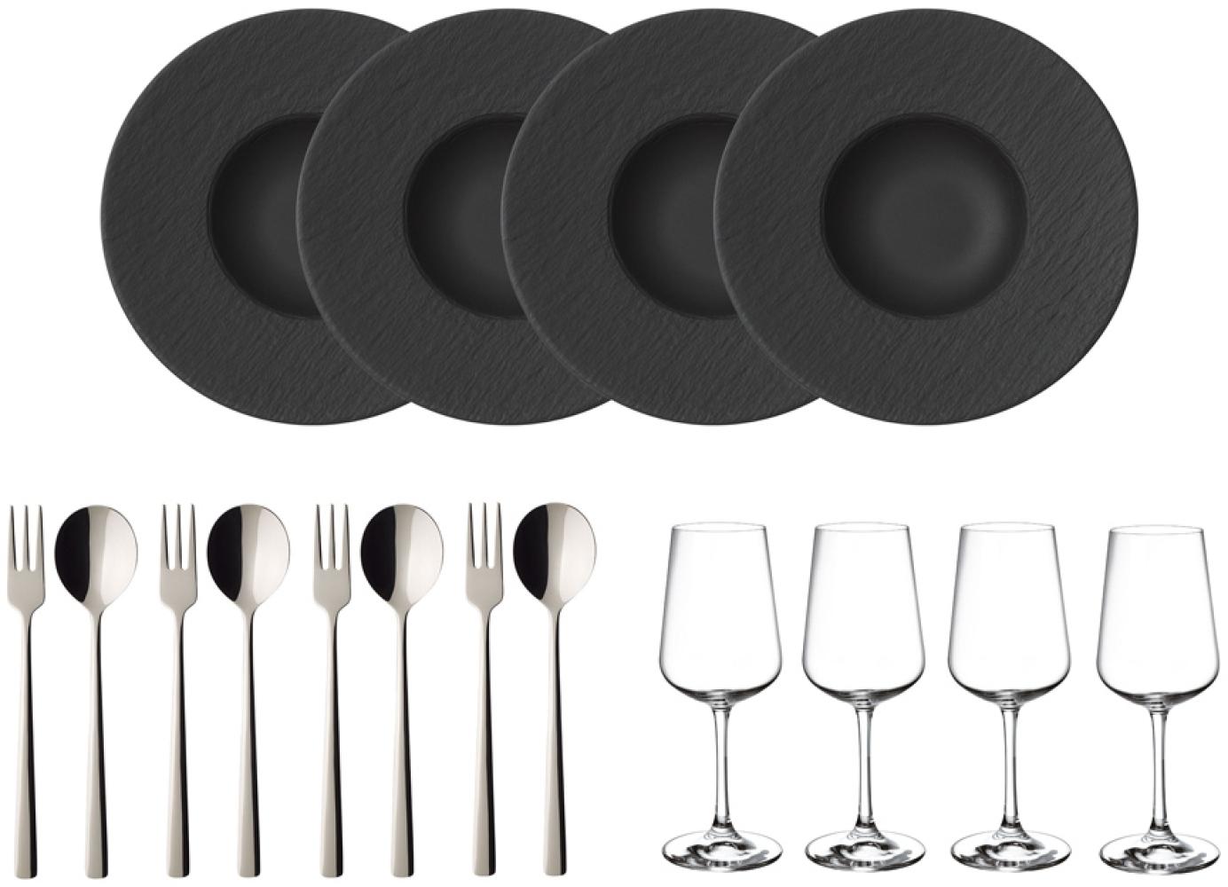 Villeroy & Boch Manufacture Rock Pasta-Set 12-teilig Bild 1