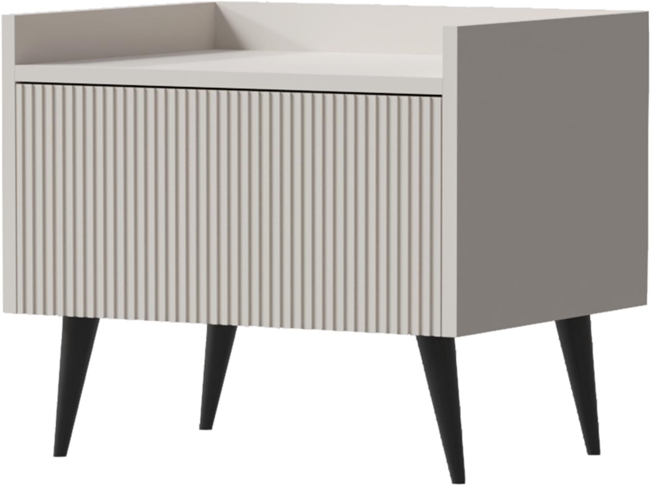 AX LIVING Nachttisch Modern Acaddo – 52 cm Breite, Design Kaschmir Bild 1