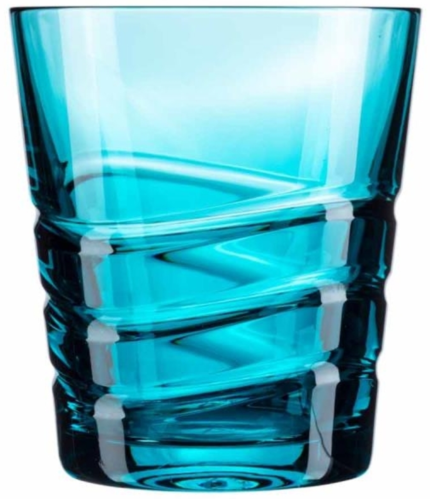 Becher Kristall Wave azur (8,5 cm) Bild 1