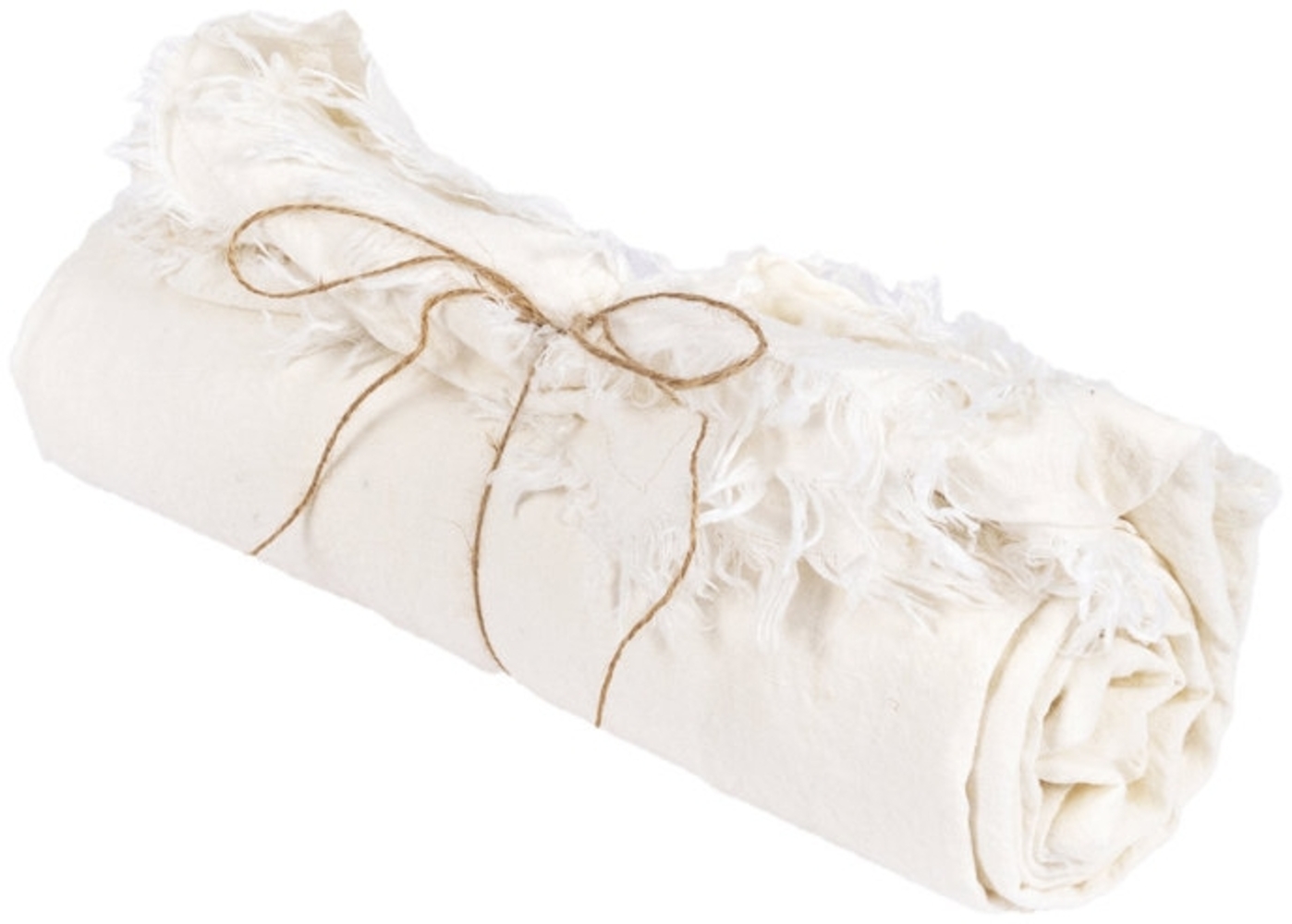 Das Leinen Tischtuch - Weiss - 150x150 - Weiß - 150x150x1cm Bild 1