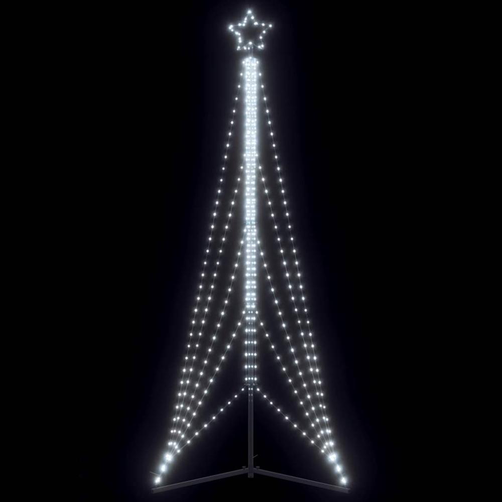 vidaXL Weihnachtsbaum-Beleuchtung 525 LEDs Kaltweiß 302 cm 4016417 Bild 1