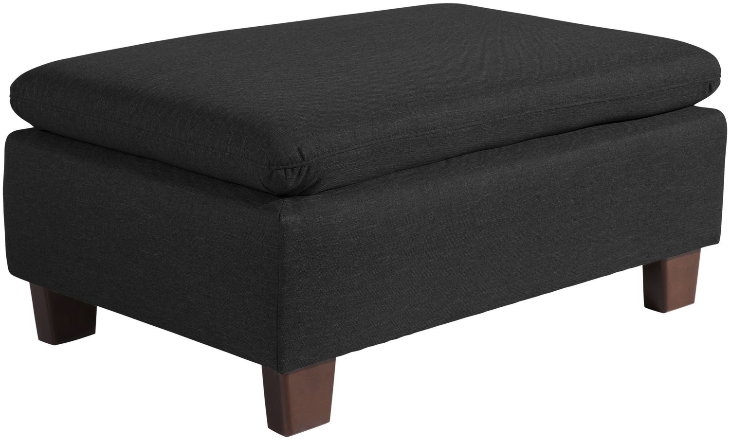 Hocker Katti Bezug Flachgewebe Buche nussbaum dunkel / schwarz 22933 Bild 1