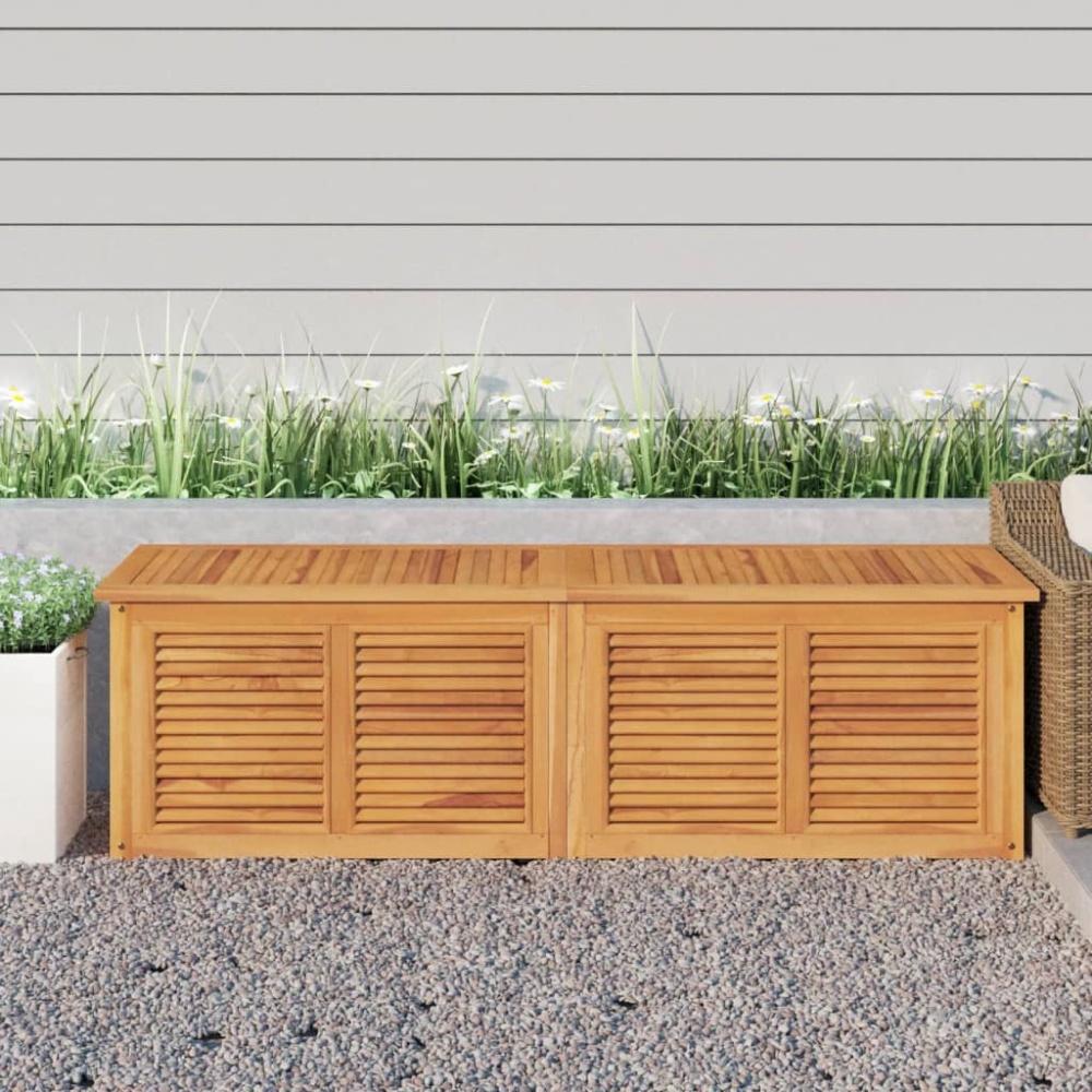 vidaXL Gartenbox mit Beutel 175x50x53 cm Massivholz Teak 363273 Bild 1