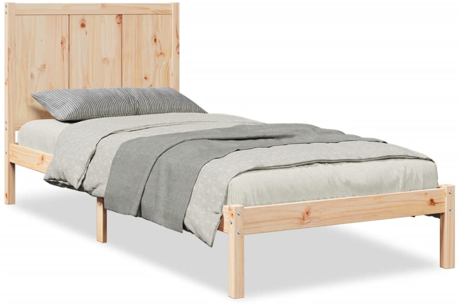 vidaXL Massivholzbett Extra Lang ohne Matratze 100x220 cm 3309255 Bild 1