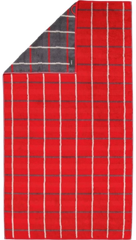 Cawö Handtuch Noblesse Square Karo 1079 | Duschtuch 80x150 cm | rot Bild 1