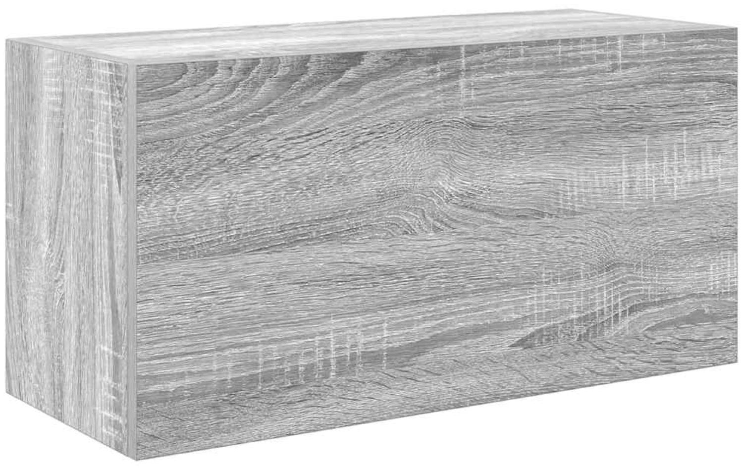 vidaXL Bad-Wandschrank Grau Sonoma 60x25x30 cm Holzwerkstoff 860063 Bild 1