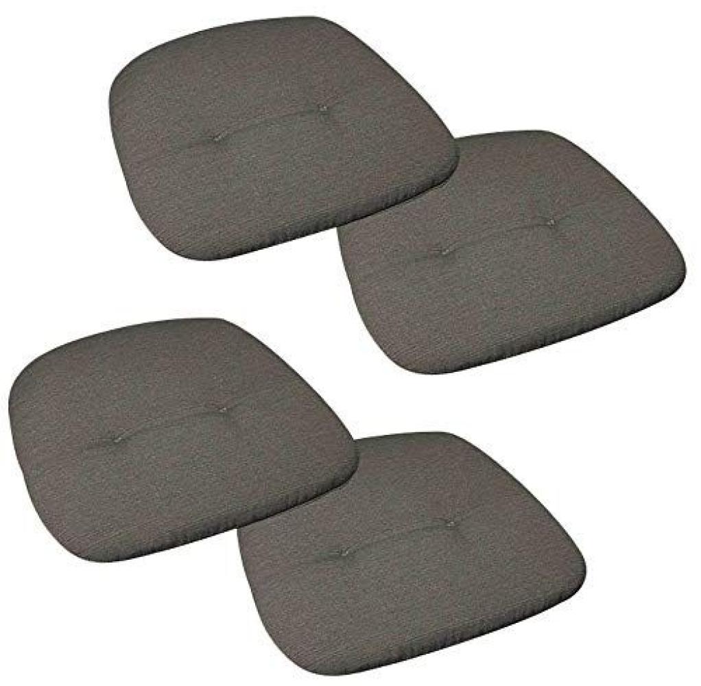 4 BEST Sitzkissen taupe 45,0x45,0 cm Bild 1