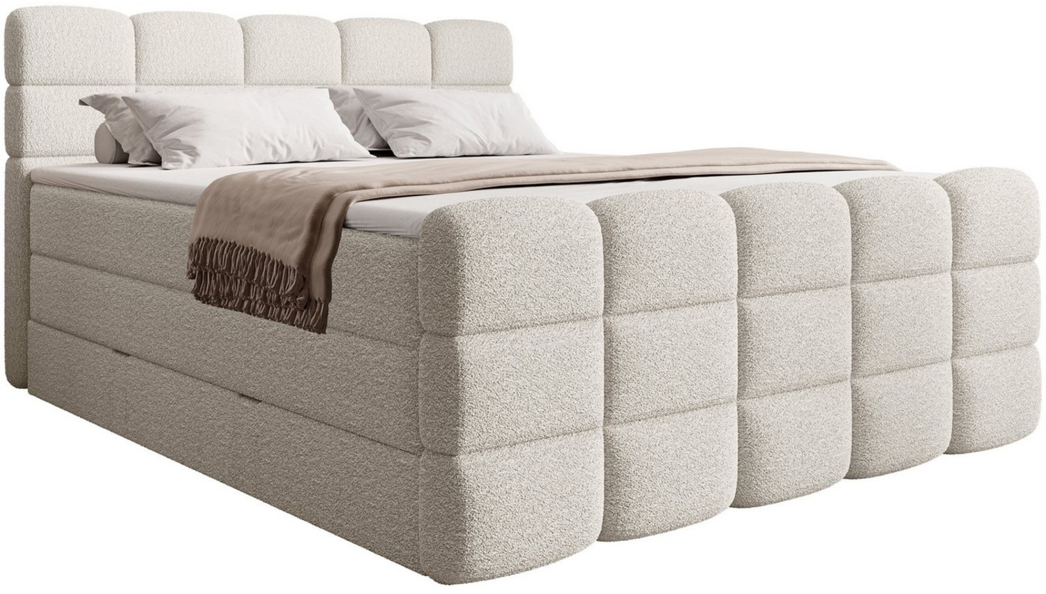 wonello Boxspringbett Carenzo, Doppelbett mit Bettkasten, wahlweise mit wonello premium Topper Bild 1