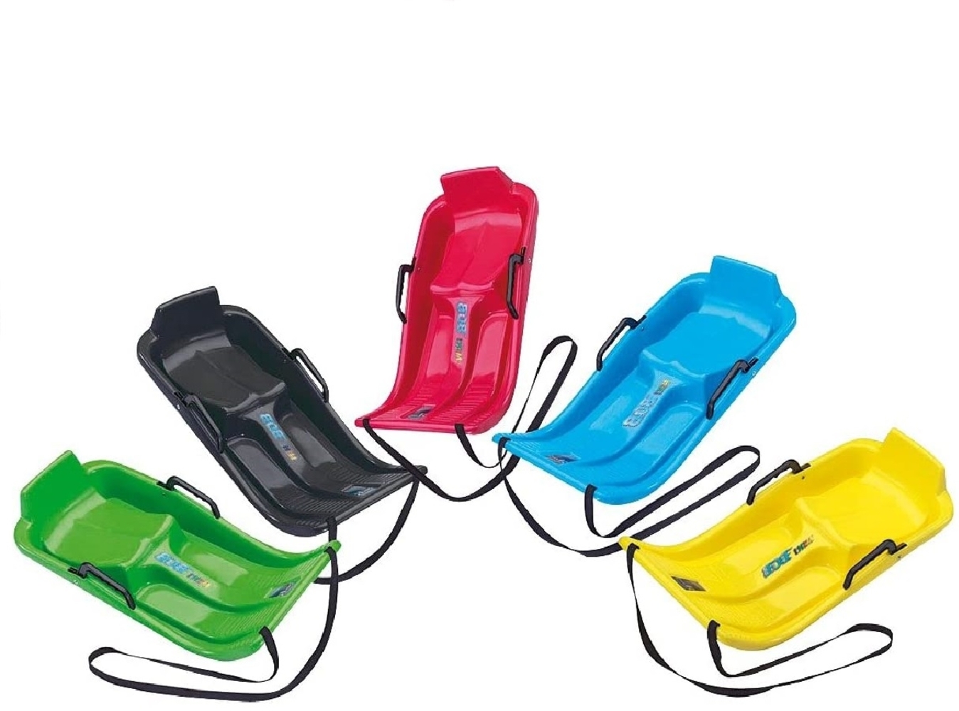 KHW Minibob | Farblich Sortiert | schneller Kinderschlitten aus Kunststoff | robust & frostbeständig | leicht & wendig | mit Brems- & Lenkfunktion | Made in Germany | TÜV-geprüft | 80×40×20 cm Bild 1