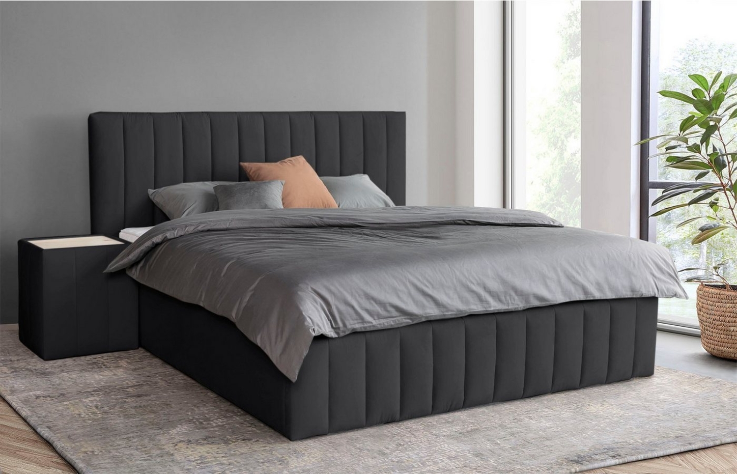 INOSIGN Polsterbett Effy erhältlich in der Breite 180x200cm, wahlweise mit Lattenrost und King-Matratze (28cm) Bild 1
