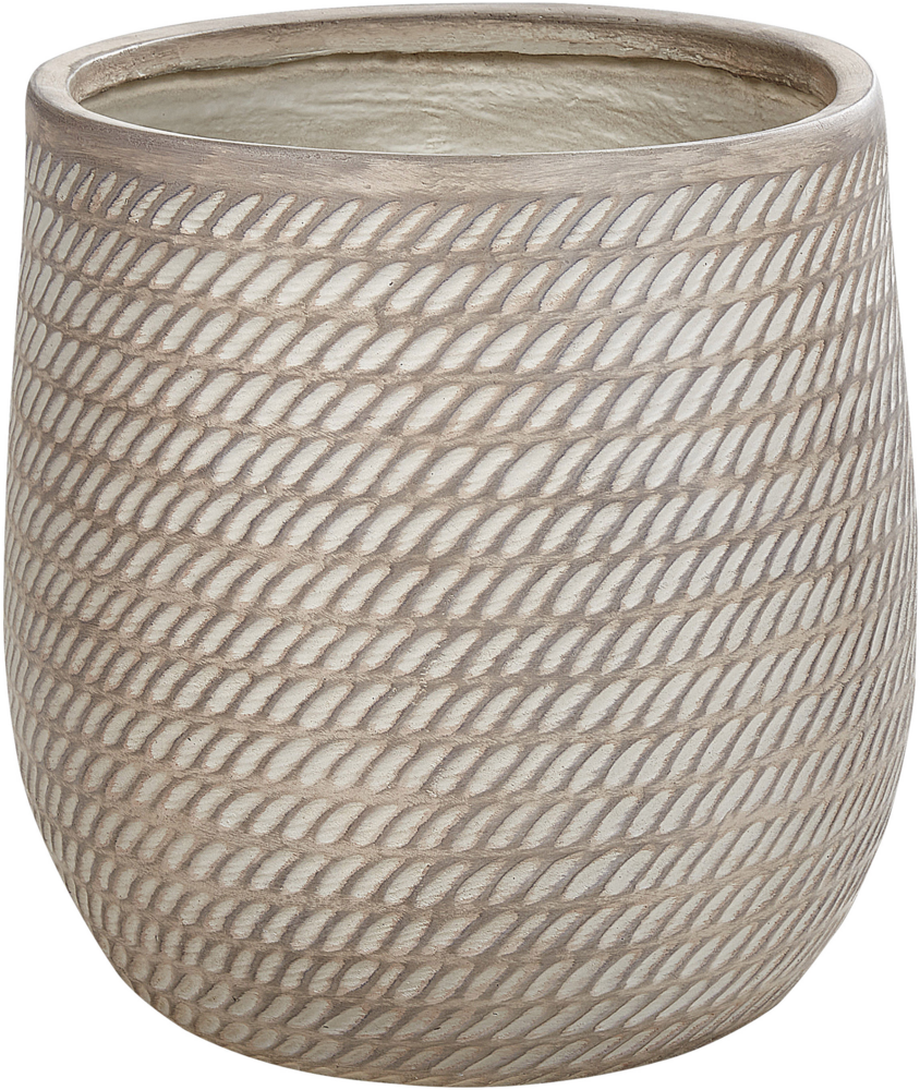 Blumentopf taupe rund 39 x 39 x 44 cm LIVADIA Bild 1