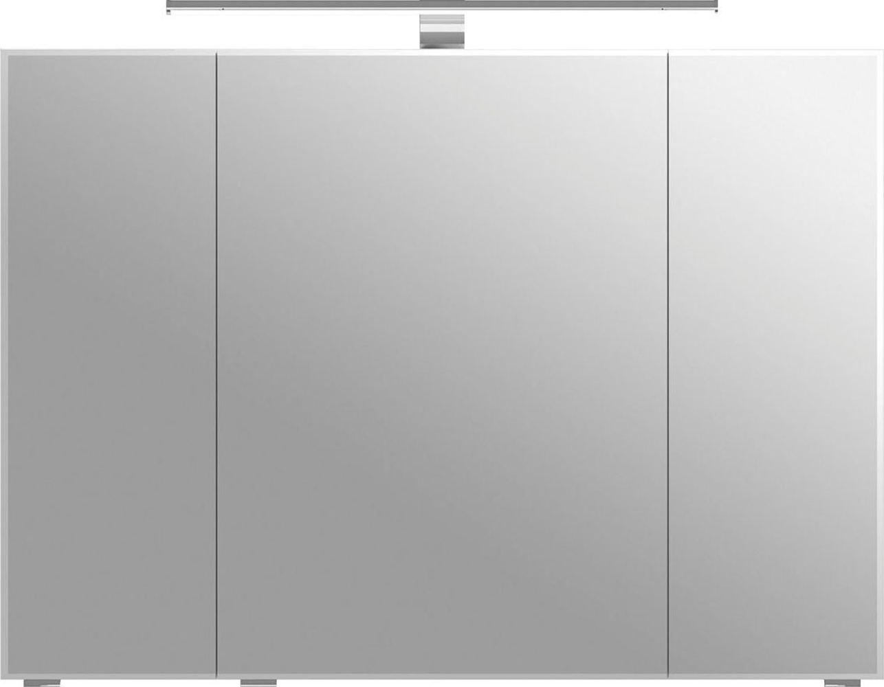 Saphir Spiegelschrank 6005 Sprint Badschrank, 3 Spiegeltüren, 6 Einlegeböden, 98 cm breit inkl. LED-Beleuchtung, Türdämpfer, Schalter-/Steckdosenkombination Bild 1