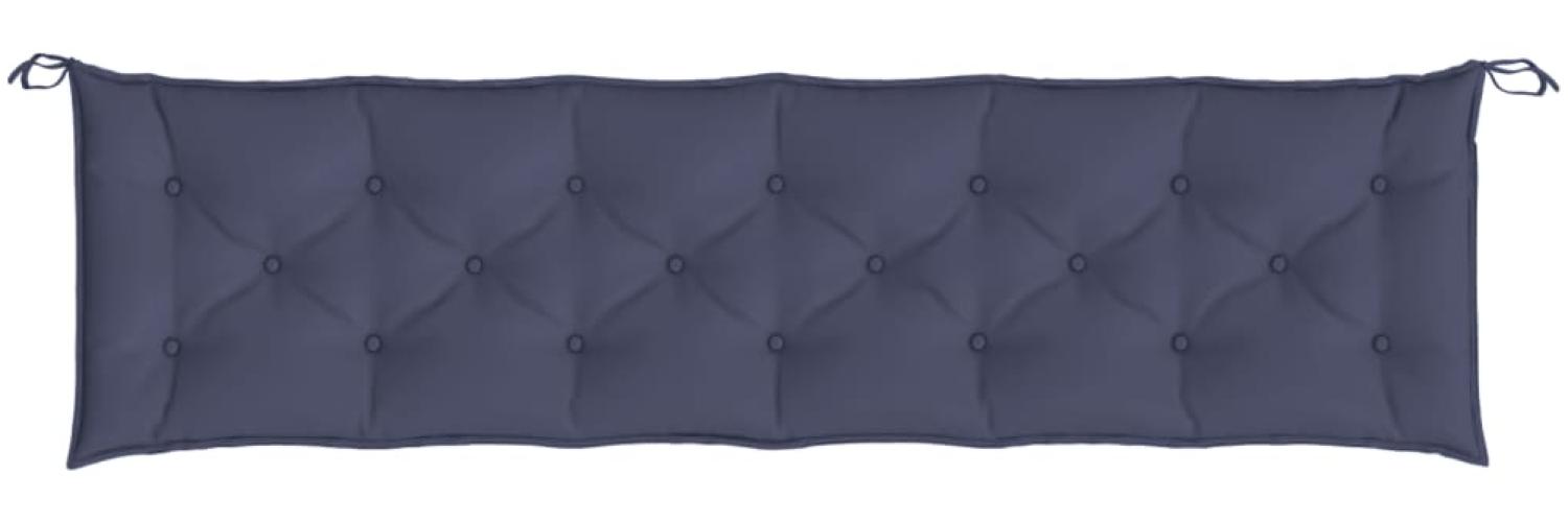 vidaXL Gartenbank-Auflage Marineblau 200x50x7 cm Oxford-Gewebe 379022 Bild 1