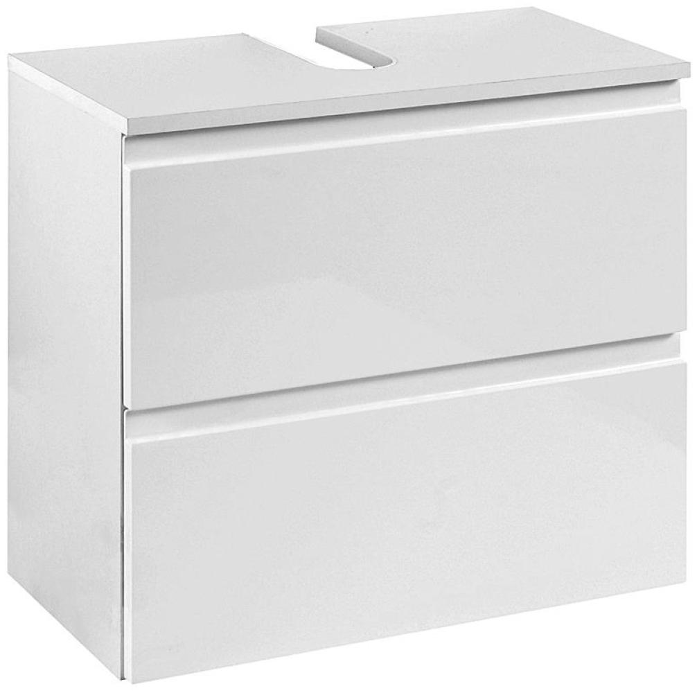 Waschbeckenschrank COMO-03, Hochglanz weiß, B x H x T ca.: 60 x 53 x 35cm Bild 1