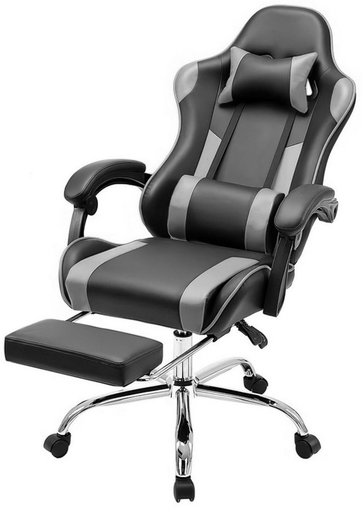 SURFOU Gaming-Stuhl Chair PU-Leder Sessel Computerstuhl Computer Bürostuhl Office Chair (Racing Gamer Stuhl 113kg), Belastbarkeit 90-120°Rückenlehne Einstellbar Ergonomischer Bild 1