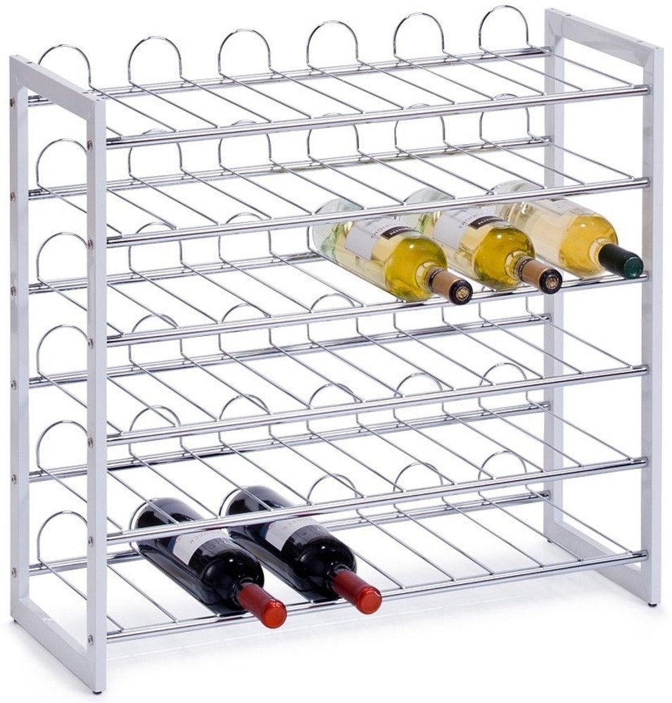 Zeller, Weinregal, Metall verchromt Bild 1