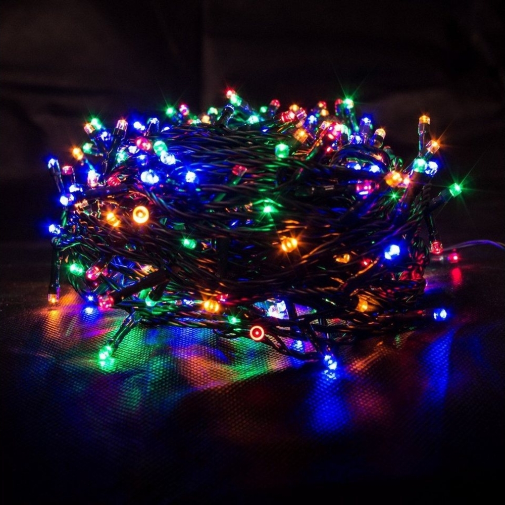 LED Lichterkette bunt 300er Farblichterkette multicolor Weihnachten Bild 1