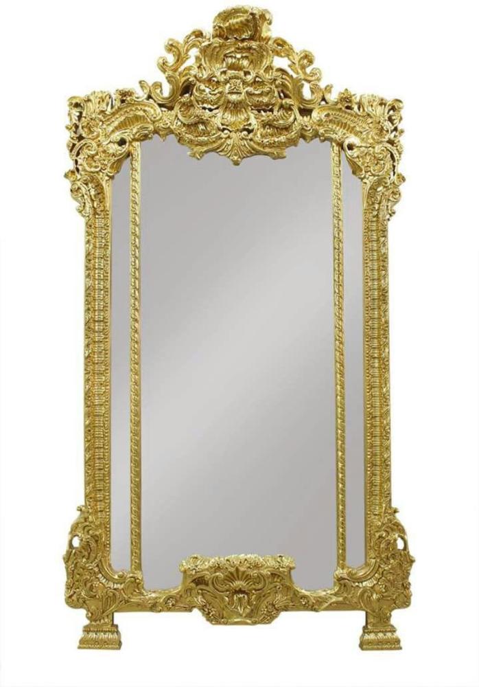 Casa Padrino Luxus Barock Wandpsiegel Gold - Hotel Möbel Bild 1