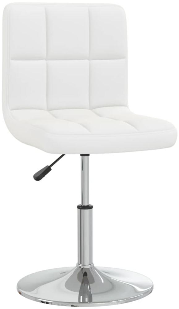 vidaXL Esszimmerstühle 6 Stk. Weiß Kunstleder [3087428] Bild 1