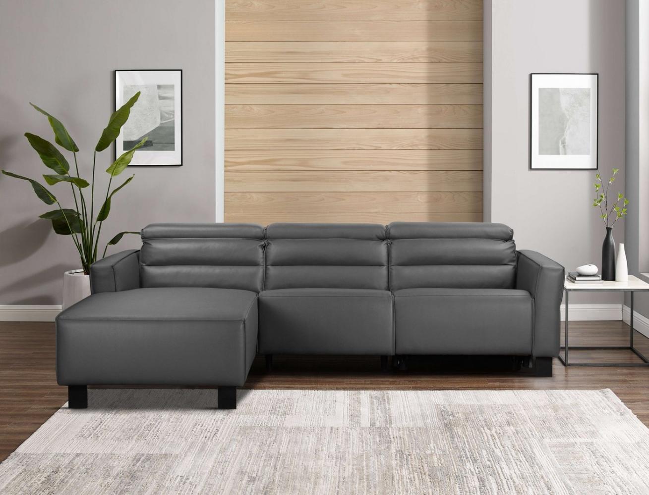 Places of Style Ecksofa Carpari, L-Form, 263 cm, mit manueller o. elektrischer Relaxfunktion, und USB/ Kopfteilverstellg Bild 1