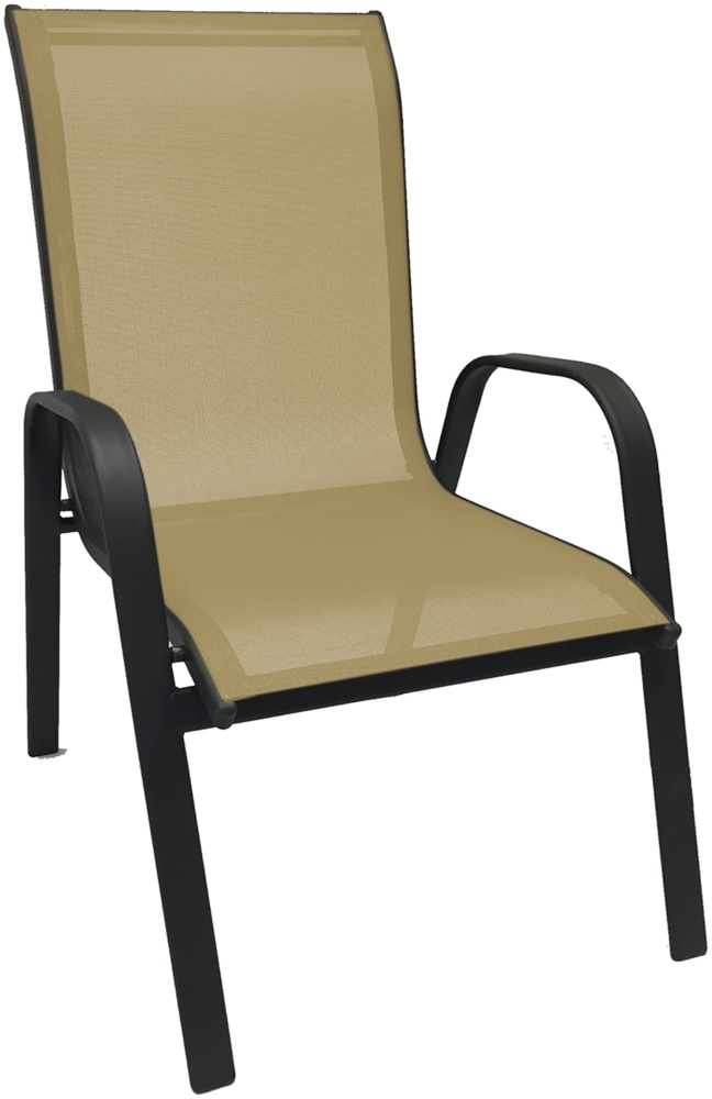 Gartengarnitur Sitzgarnitur 3-teilig 90x90cm Anthrazit/Grau/Beige Bild 1