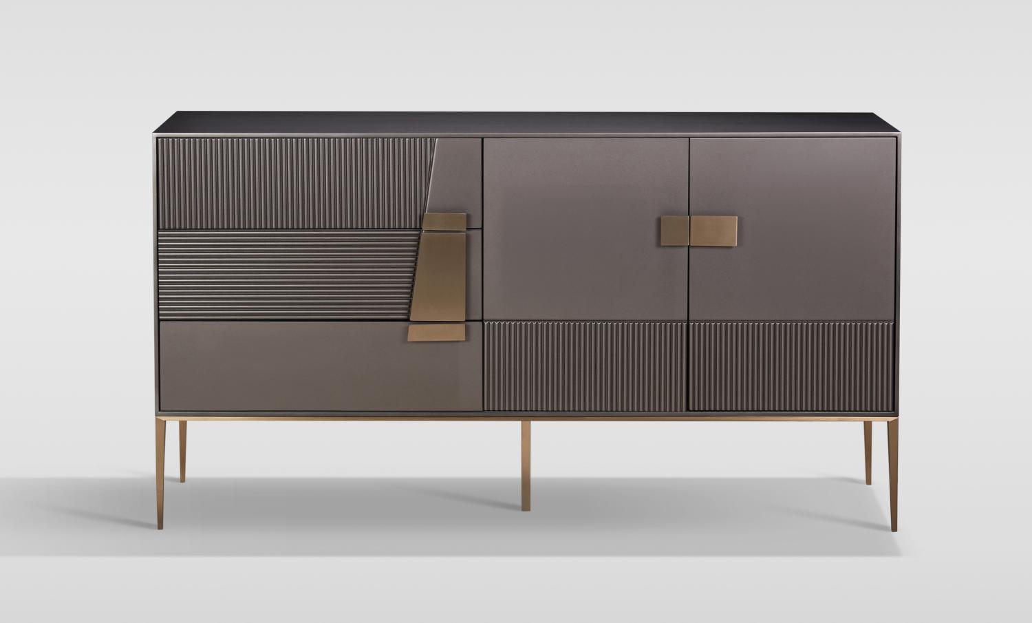 Livin Hill 'Stilig' Kommode, Sideboard, MDF Grau, 167 x 47 x 94 cm Bild 1