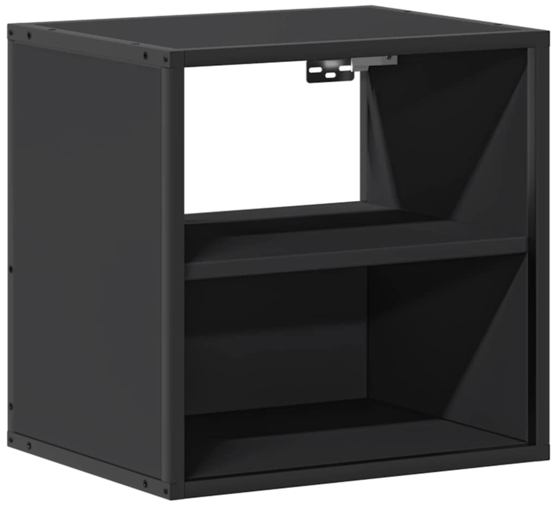 vidaXL Wand-Nachttisch Schwarz 40x31x39,5 cm 848744 Bild 1