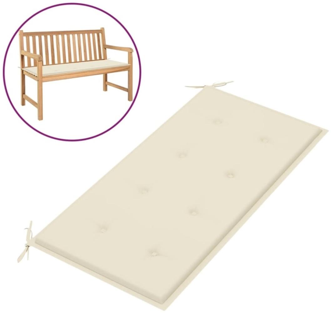 vidaXL Gartenbank-Auflage Creme 100x50x3 cm Oxford-Gewebe 43197 Bild 1