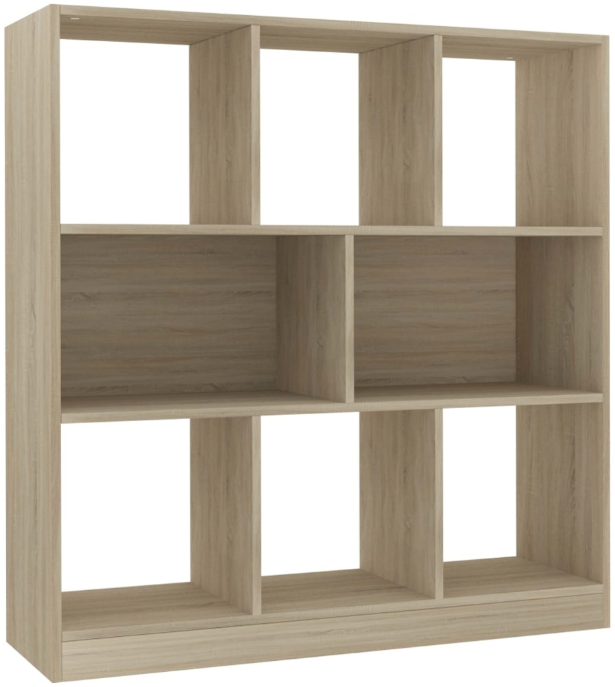 vidaXL Bücherregal Sonoma-Eiche 97,5x29,5x100 cm Holzwerkstoff 800174 Bild 1