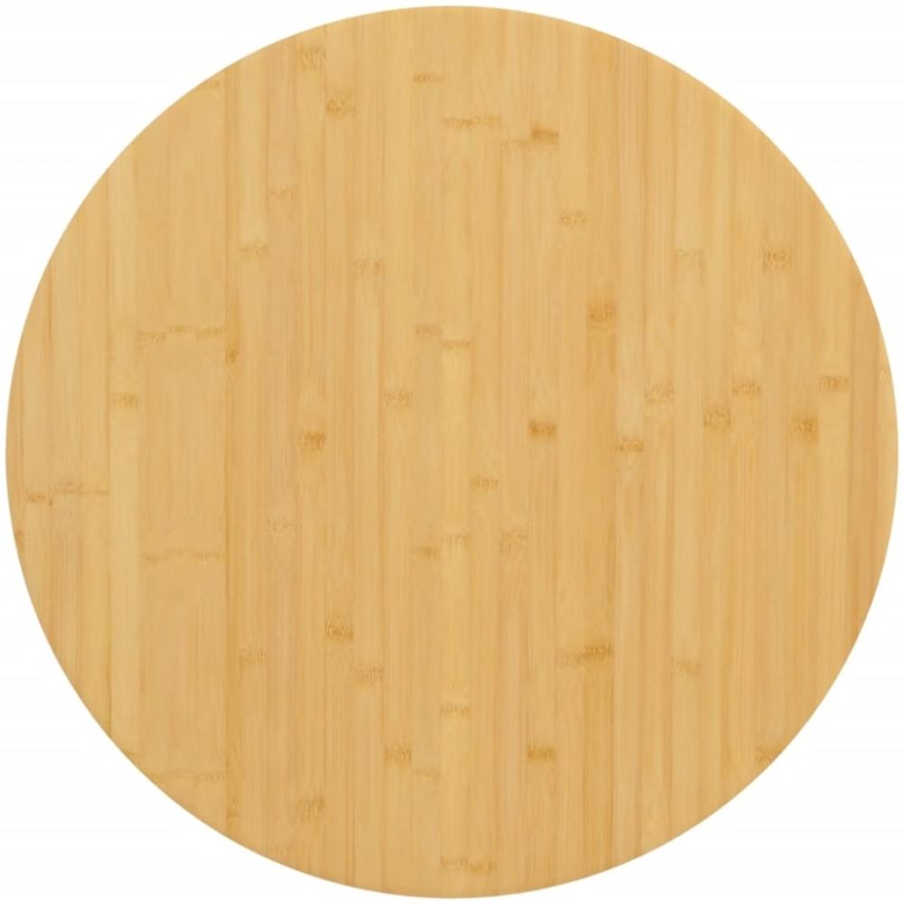 vidaXL Tischplatte Ø90x2,5 cm Bambus 352684 Bild 1