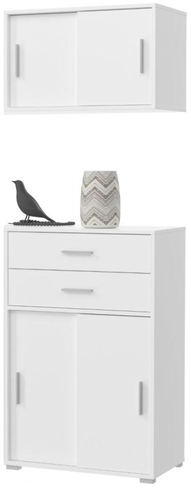 Schiebetürenschrank Set Mover in weiß 68x180 cm Bild 1