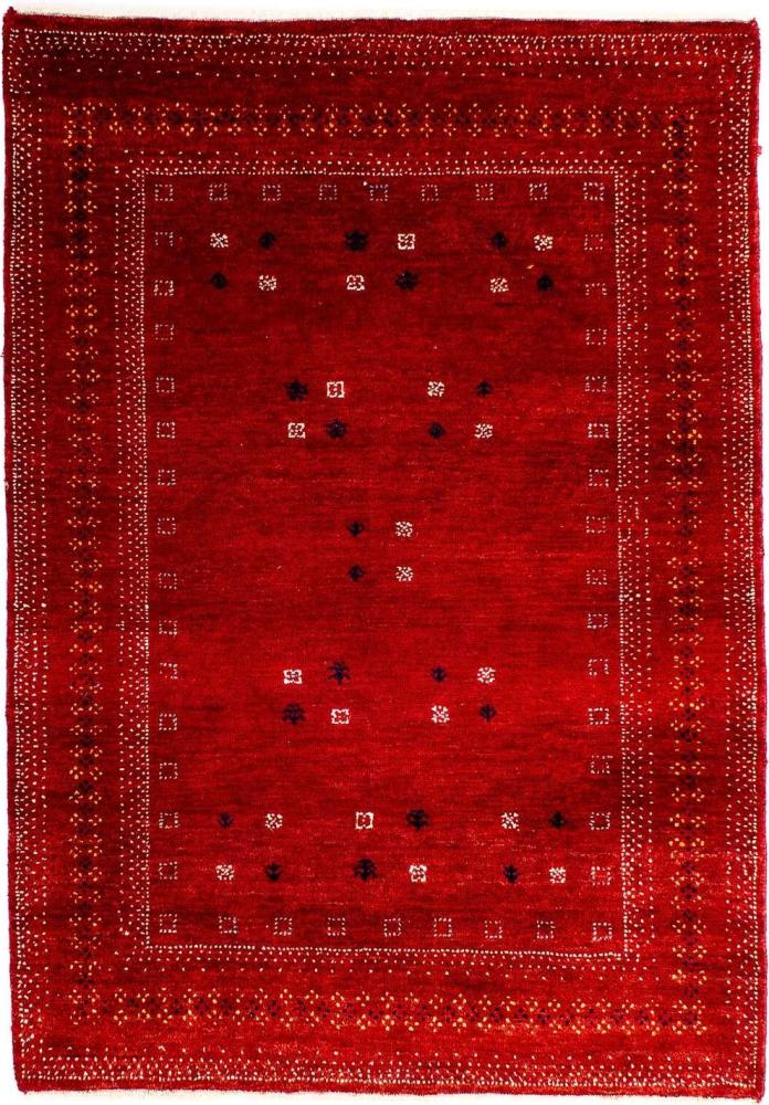 Morgenland Gabbeh Teppich - Loribaft Indus - 120 x 81 cm - dunkelrot Bild 1