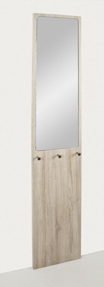 Garderobe >Diego 2< in eiche-chrom - 35x190x6 (BxHxT) Bild 1