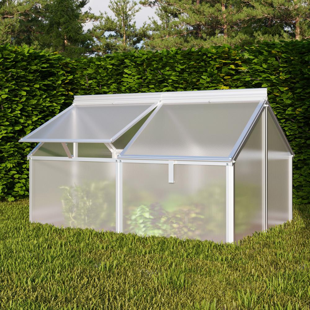 Vitavia Frühbeet Gaia Jumbo 4mm HKP BxTxH:83x120x72/38cm, Alu eloxiert Bild 1