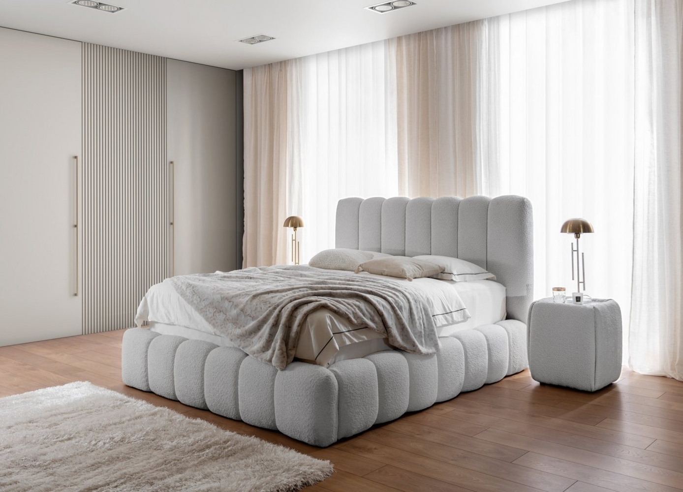 yourhouse24 Polsterbett Cande mit Bettkasten und Lattenrost Bild 1