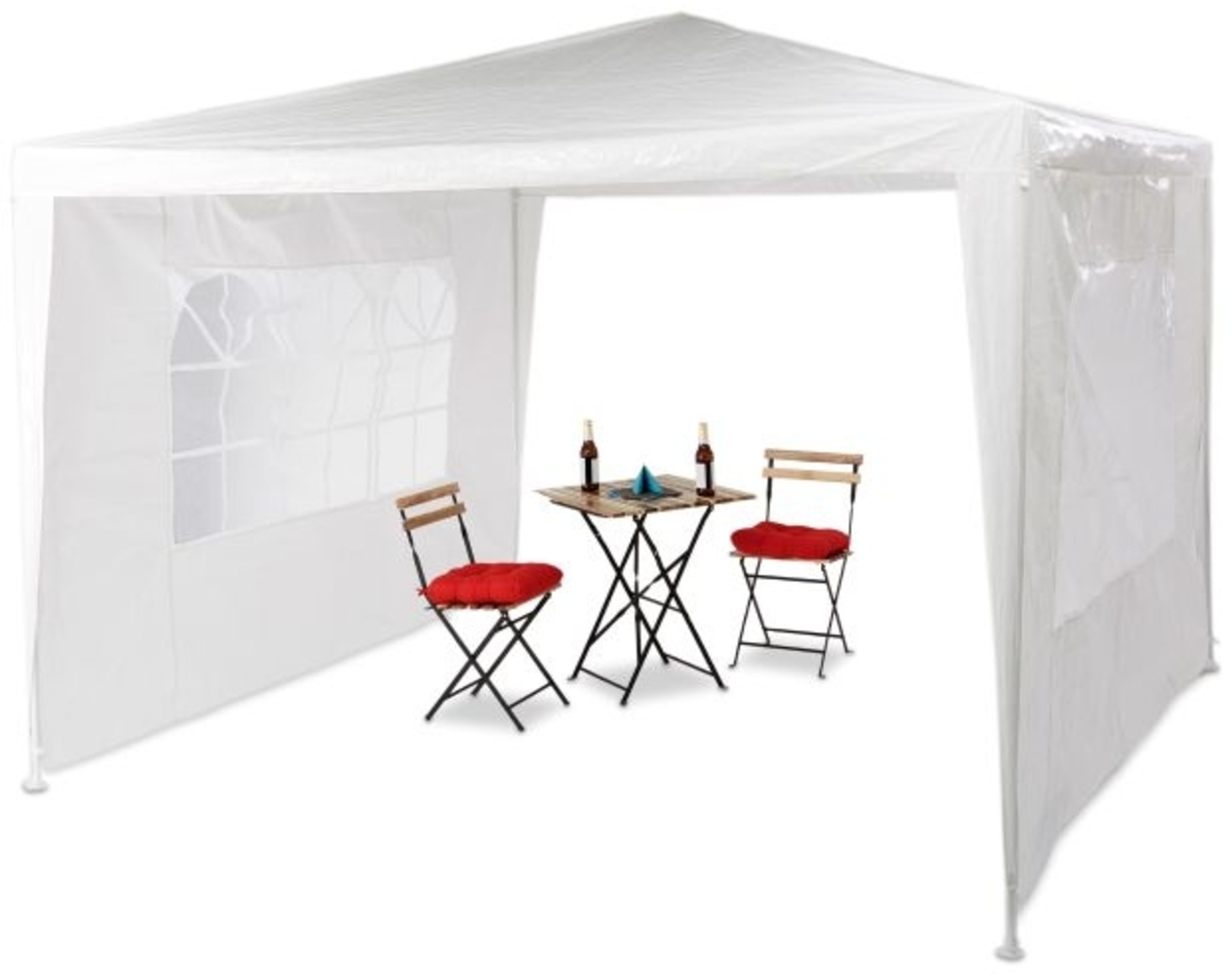 Pavillon 3x3 m mit 2 Seitenteilen Bild 1