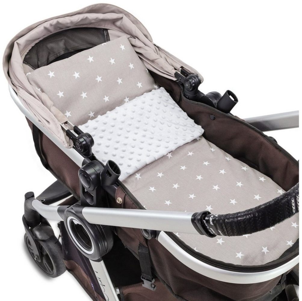 Wohndecke Babydecke Kuscheldecke Baby 75x60 cm - Minky Decke mit Kissen 30x35, Totsy Baby Bild 1